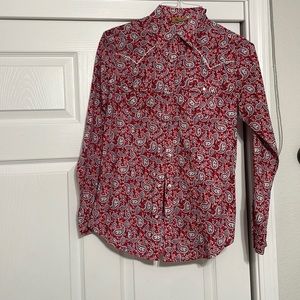 Wrangler Button Up shirt, Small